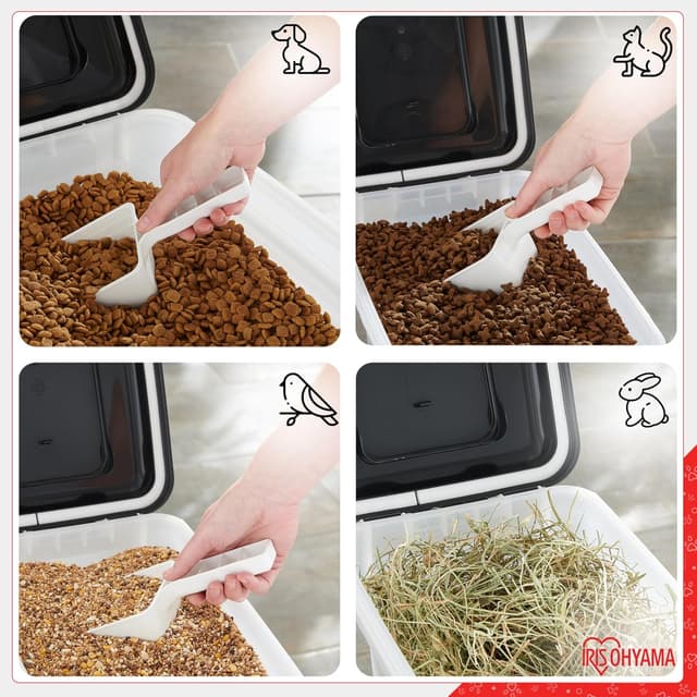 Detalle de Iris Ohyama boîtes croquettes 18 L noir