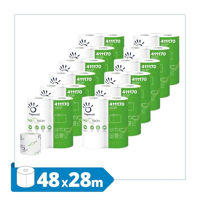 Thumbnail 1 de Papernet Bio Tech Toilet Paper 411170