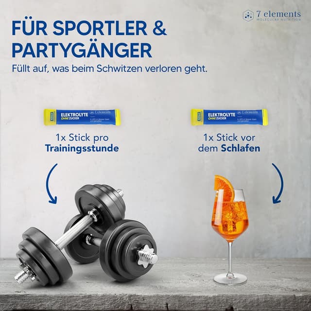Thumbnail 3 de Elektrolyte Ohne Zucker 30 Stück 1390 mg Kalorienarm Premium Elektrolyt Pulver