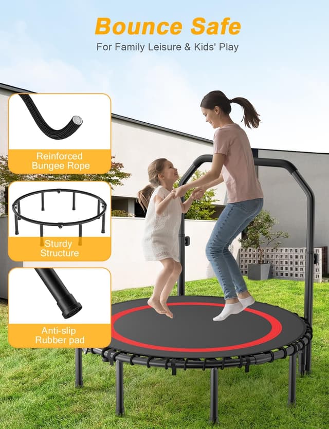 Detalle 2 de COWISH Foldable Fitness Trampoline 200kg rebounder