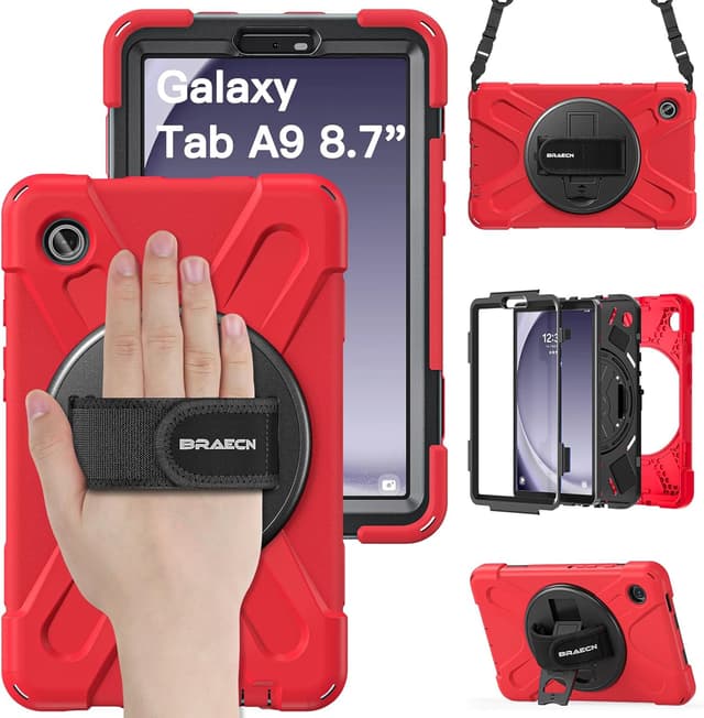 Detalle de BRAECN Galaxy Tab A9, coque 3 couches