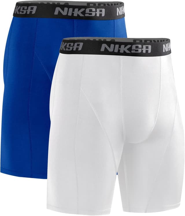 Thumbnail 6 de Niksa Herren Kompressionsshorts (1er oder 2er Pack) – atmungsaktiv & schnelltrocknend für Sport, Lauf und Training