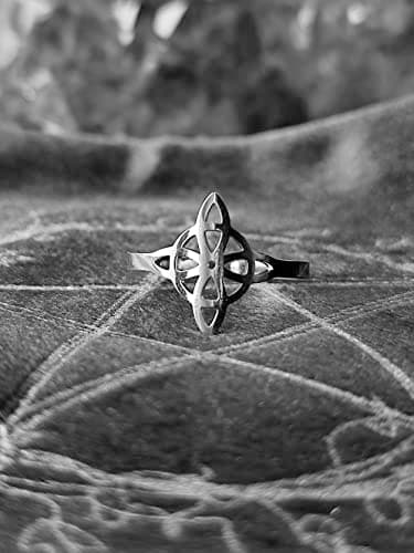 Thumbnail 7 de Simboliks Anillo Nudo de Bruja ajustable en acero inoxidable para protección mística Wicca