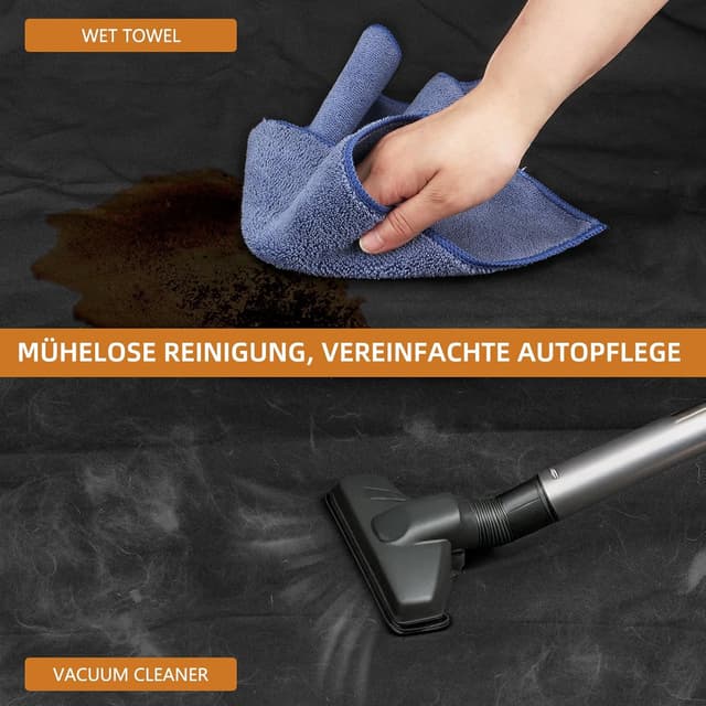 Detalle de Vepazony Kofferraumschutz Hund Universal 185x105 cm – wasserabweisende, kratzfeste Schutzmatte für Auto, SUV