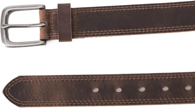 Detalle 2 de Mens genuine leather jeans belt 1.4 inch