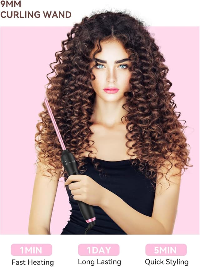 Thumbnail 4 de LANDOT 9mm Chopstick Curling Wand for Tight Curls