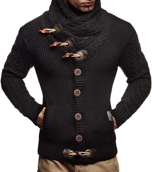 Detalle 2 de Cardigan Leif Nelson LN4195 pour homme ⚖