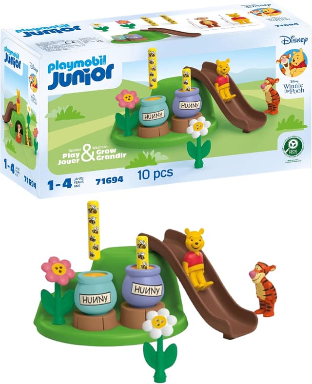 Detalle de PLAYMOBIL JUNIOR Disney Winnie Puuhs Bienengarten 71694