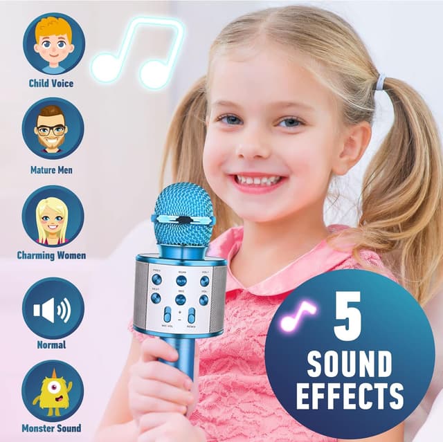 Thumbnail 5 de Karaoke Mikrofon für Kinder 4 Modi ab 3 Jahren
