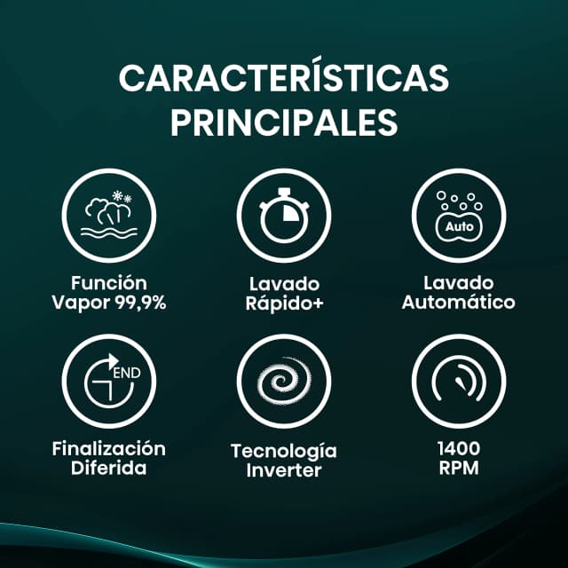 Detalle de Hisense Lavadora 8 Kg WF1Q8041BW