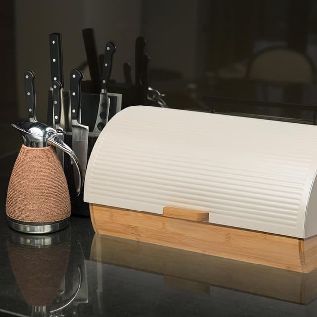 Thumbnail 5 de GREELUE Brotkasten Metall Holz