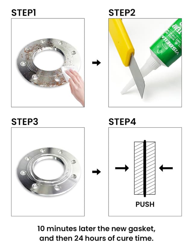 Thumbnail 5 de Visbella Hochtemperatur RTV Silikondichtung 315°C