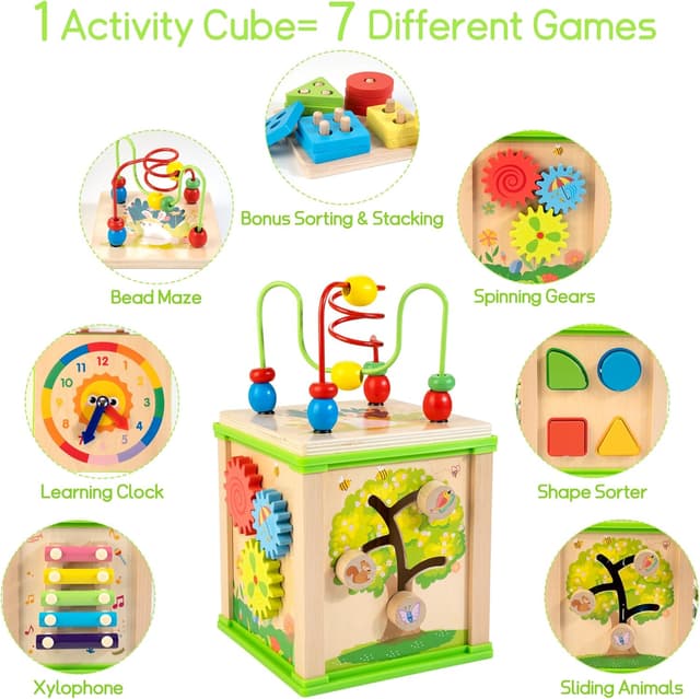 Thumbnail 1 de WOODMAM 7-in-1 Activity Cube