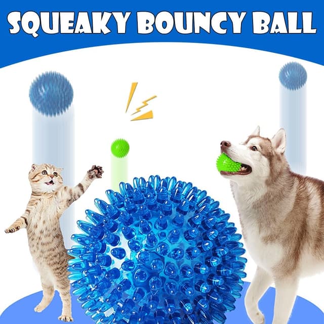 Detalle de Speedy Panther squeaky dog ball toys 3 pack