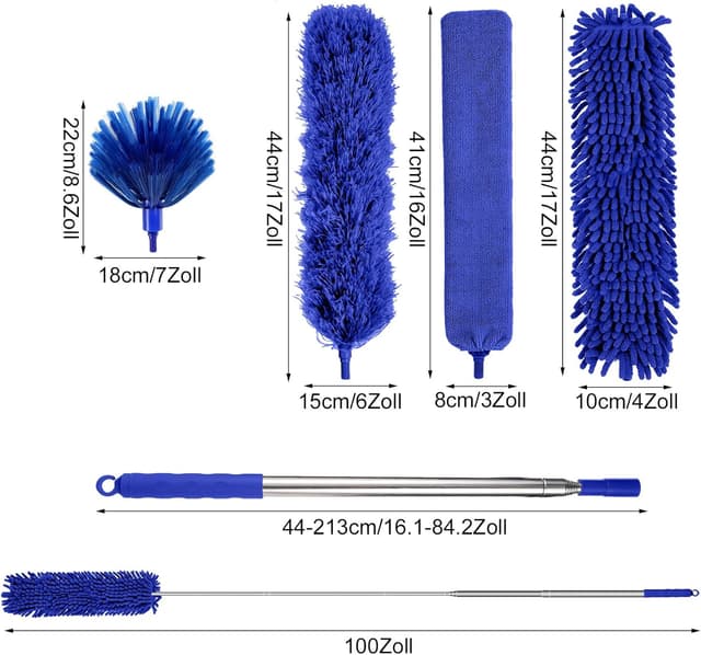 Detalle de 7 Teiliges Staubwedel Teleskop Waschbar