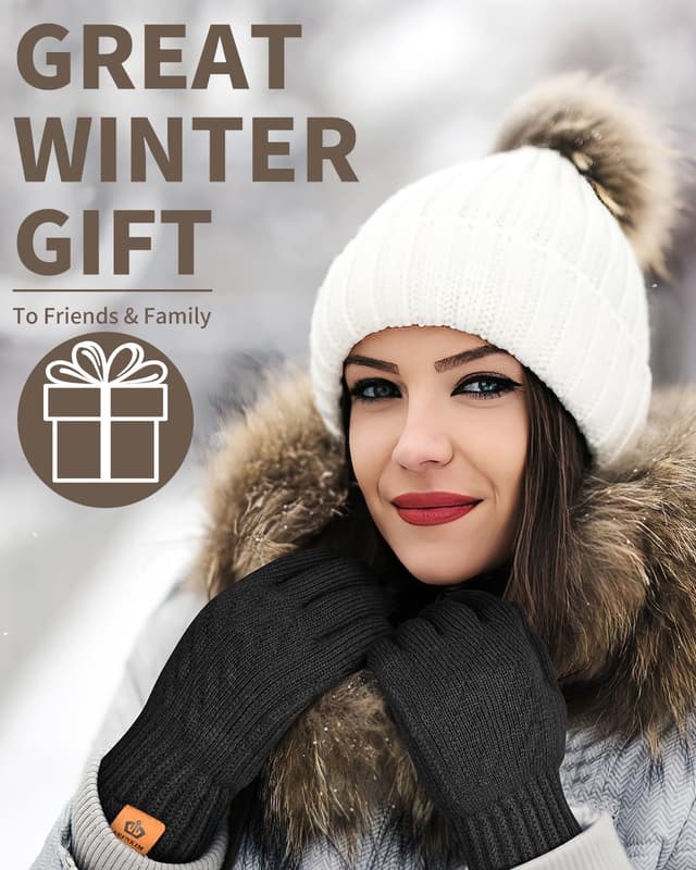 Thumbnail 5 de ARFNKIM Winter Thermal Gloves touchscreen fleece lining