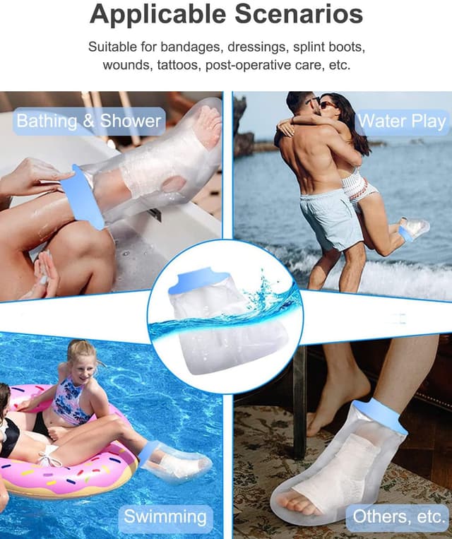 Thumbnail 5 de CureSquad Protège-plâtre pied adulte, couvre-pied imperméable