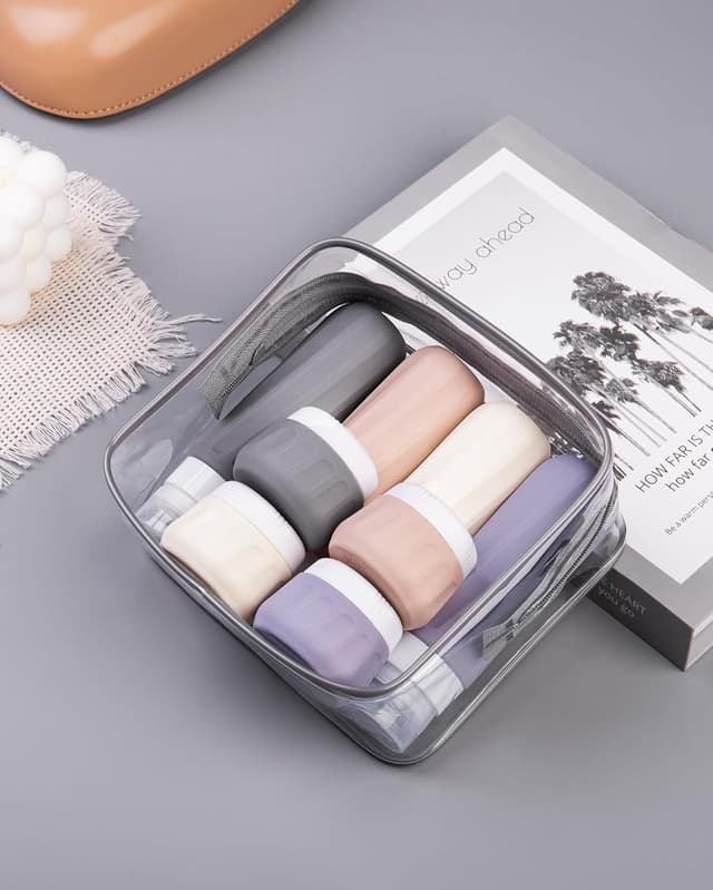 Thumbnail 6 de Mrsdry Travel Bottles for Toiletries (8-Pack TSA-Approved 3oz/1oz) with Clear Travel Essentials Bag