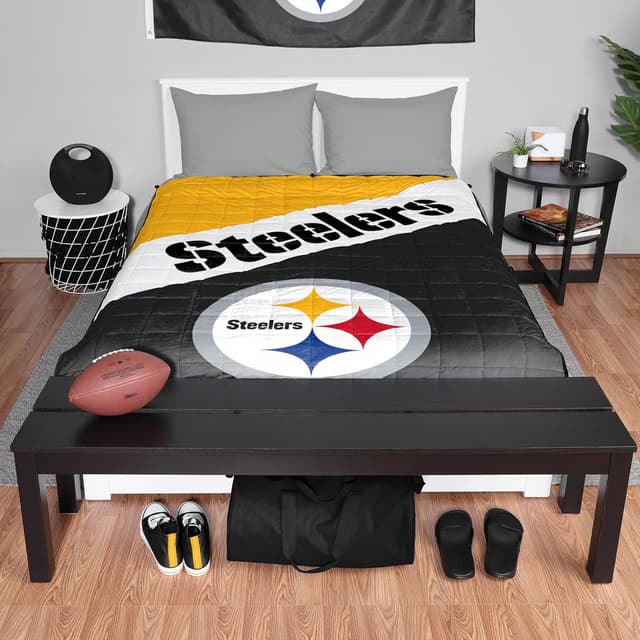 Detalle 2 de FOCO NFL Team Color Wordmark Weighted Blanket 60" x 80