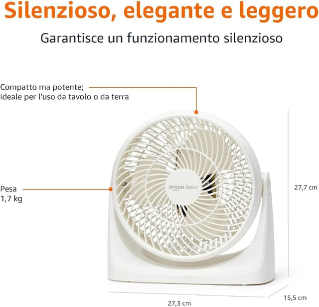Detalle de Ventilatore da tavolo 18 cm silenzioso