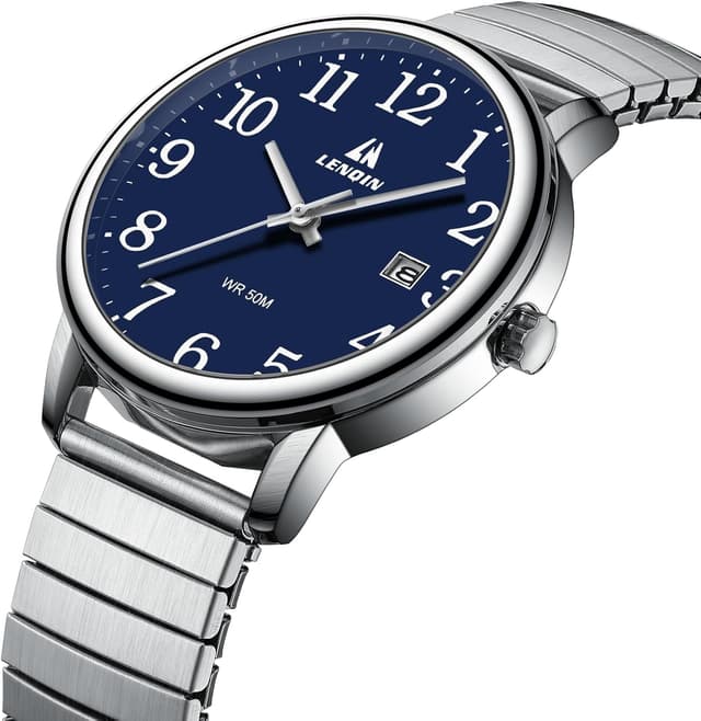 Detalle de Herren Quarzuhr 38 mm Wasserdicht mit Datum