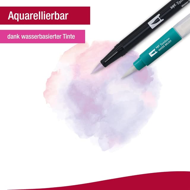 Thumbnail 3 de Tombow ABT Dual Brush Pen, 6 pièces rose