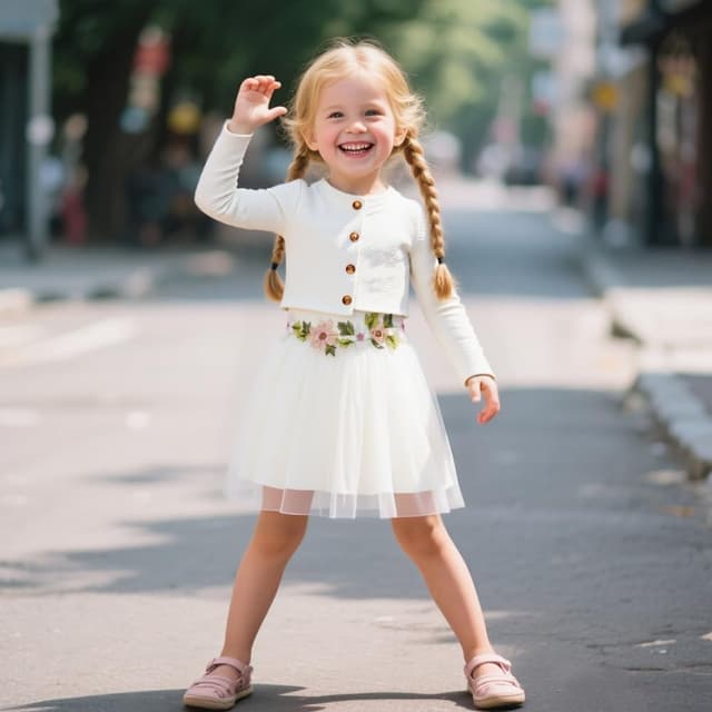 Thumbnail 3 de Vicloon Toddler Dress Set for Girls