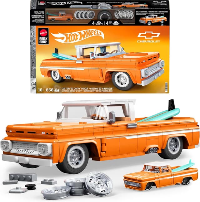 Detalle de Mattel JFT20 Custom ’62 Chevy Pickup 858 Teile