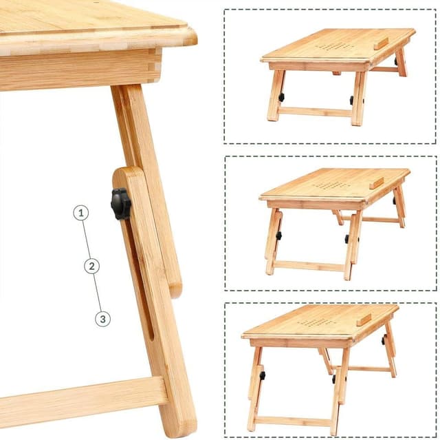 Thumbnail 2 de CASARIA Laptoptisch Höhenverstellbar 55x37x20 cm