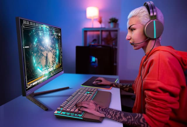 Detalle de Philips Evnia 27M2N5500 27-inch QHD gaming monitor (180 Hz, FreeSync Premium, G-Sync compatible) with HDR400