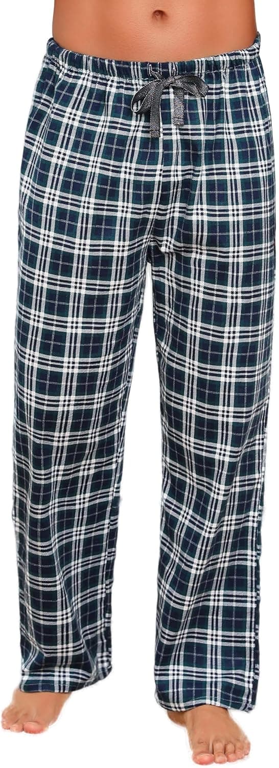 Detalle de ENJOYNIGHT men’s flannel cotton pyjama bottoms with drawstring