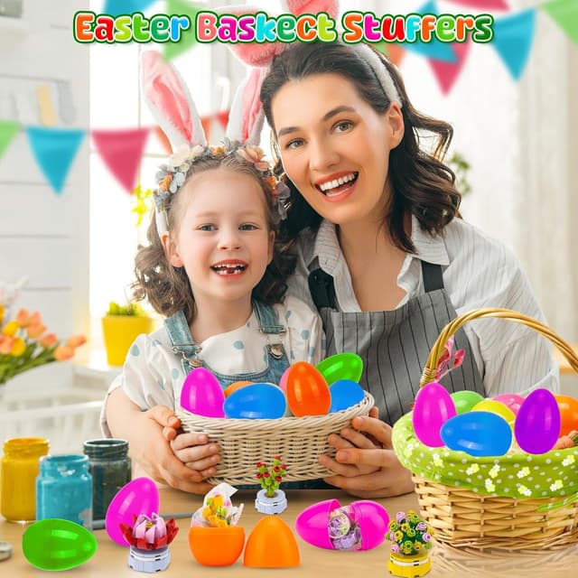 Detalle 2 de Ostereier mit Bausteinen 12 Stück für Kinder