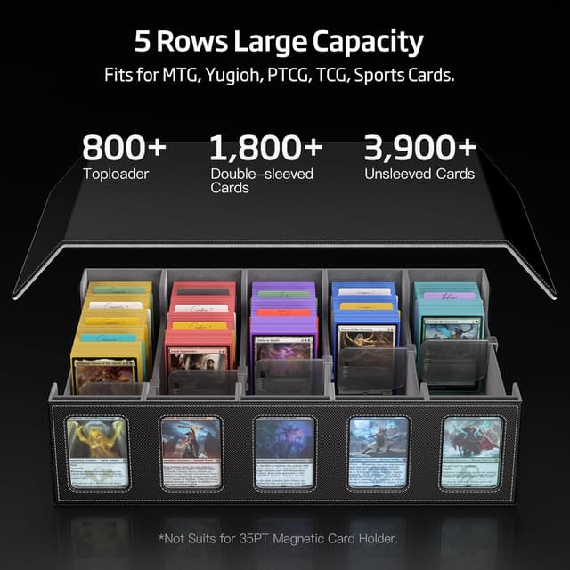 Detalle 2 de MORCCO Trading Card Storage Box 3900+ cards