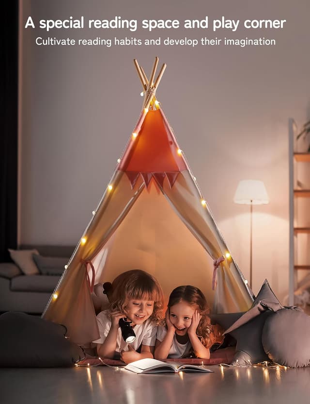 Thumbnail 6 de Besrey Tipi Zelt für Kinder 120 cm