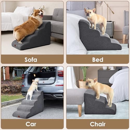 Thumbnail 6 de EHEYCIGA Escalera para Perros 3 Peldaños 40x57x40 cm