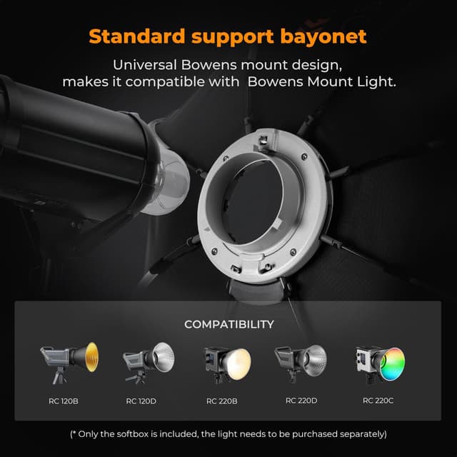 Detalle de K&F Concept boîte à lumière 65 cm