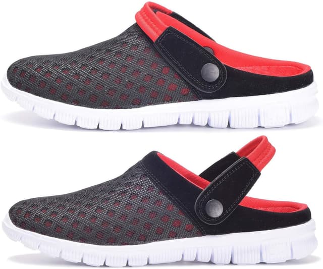 Detalle de Breathable Mesh Clogs Garden Shoes – Adjustable Backstrap Slippers for Summer & Outdoor Use