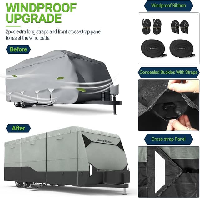 Thumbnail 3 de Season Guard RV Cover 7-Layer Waterproof Camper Cover 🏕
