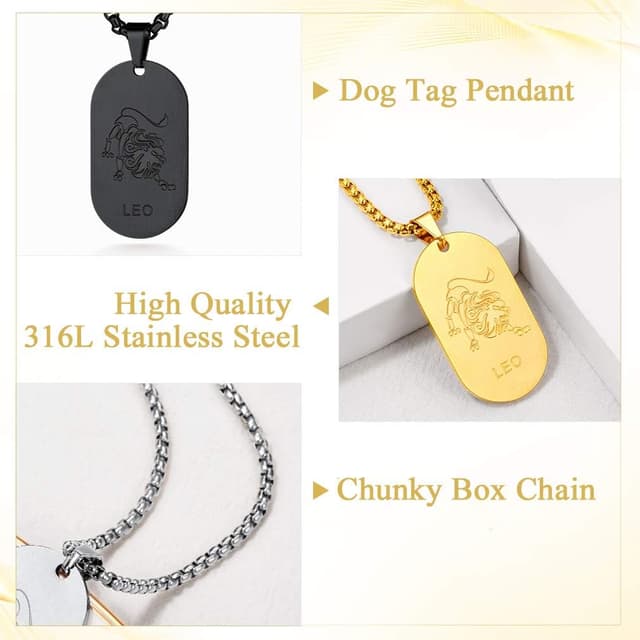 Detalle de Collier signe astrologique acier inox 12