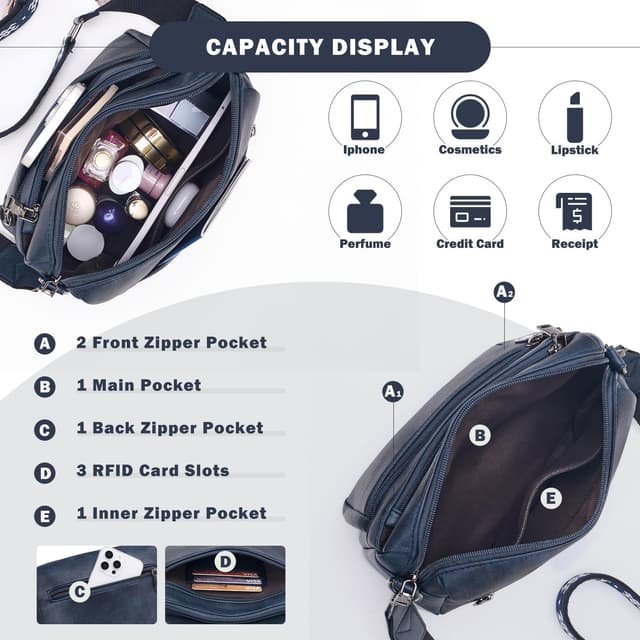 Thumbnail 3 de MUIIKOLA Borsa a tracolla in pelle 22 cm