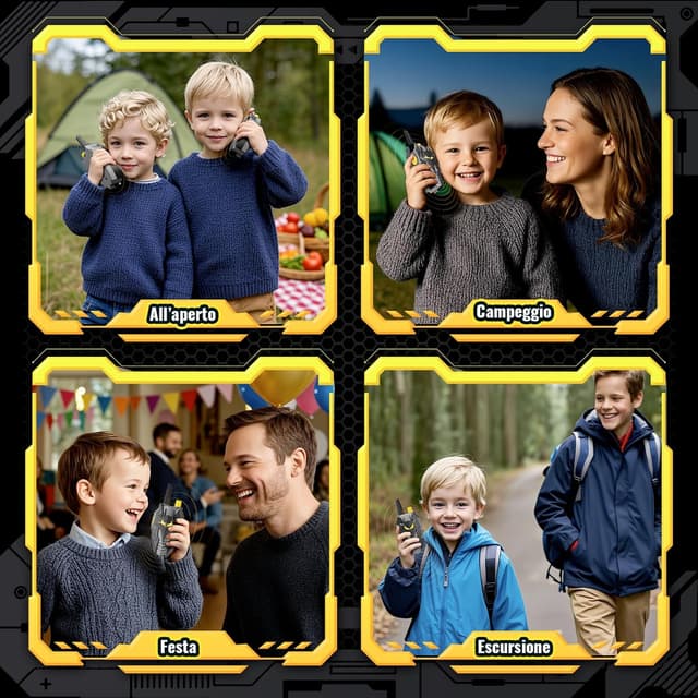 Detalle 1 de Walkie talkie bambini pipistrello 2000FT