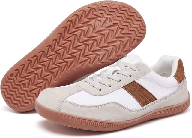 Detalle de Mioceko Women’s Wide Fit Barefoot-Style Trainers – Lightweight Zero Drop Fashion Sneakers