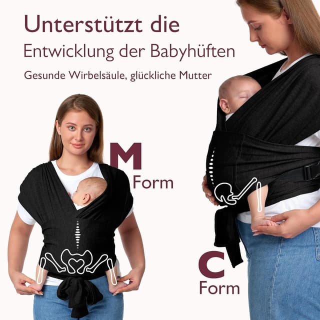 Thumbnail 3 de Momcozy Baby Tragetuch mit Schnalle 3,6–15 kg