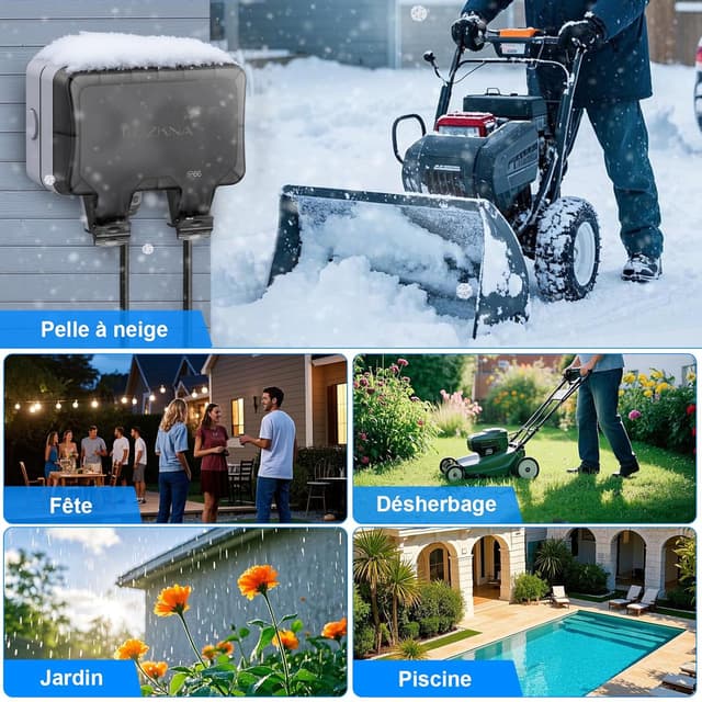 Thumbnail 6 de Beizkna Prise Extérieure Étanche IP66 3M