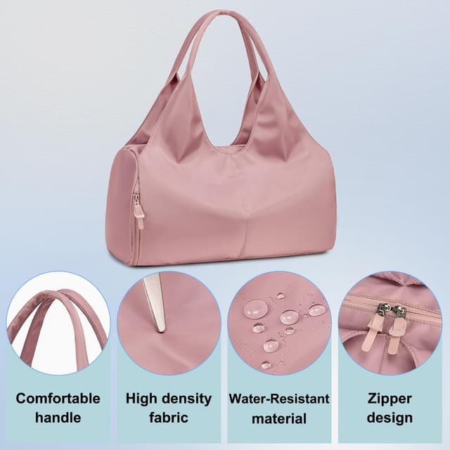 Detalle de SIVENKE foldable gym bag with shoe compartment, wet pocket and 600D nylon