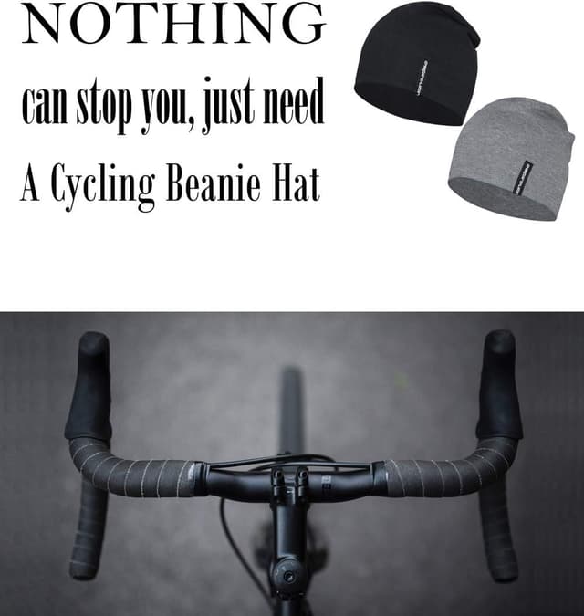 Detalle 2 de EMPIRELION Multifunktionale leichte Running Beanie-Mütze (9") – Skull Cap für Helm, Radsport & Alltag, unisex