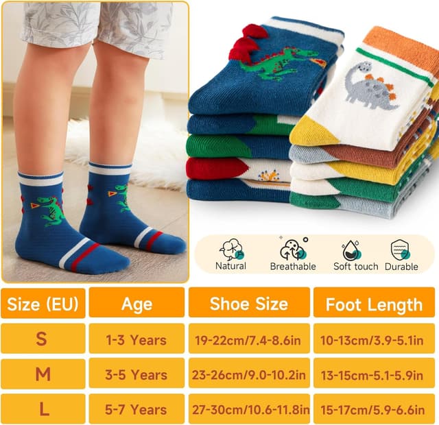 Thumbnail 6 de Calzini bambino cotone ZYUPHY 10 paia