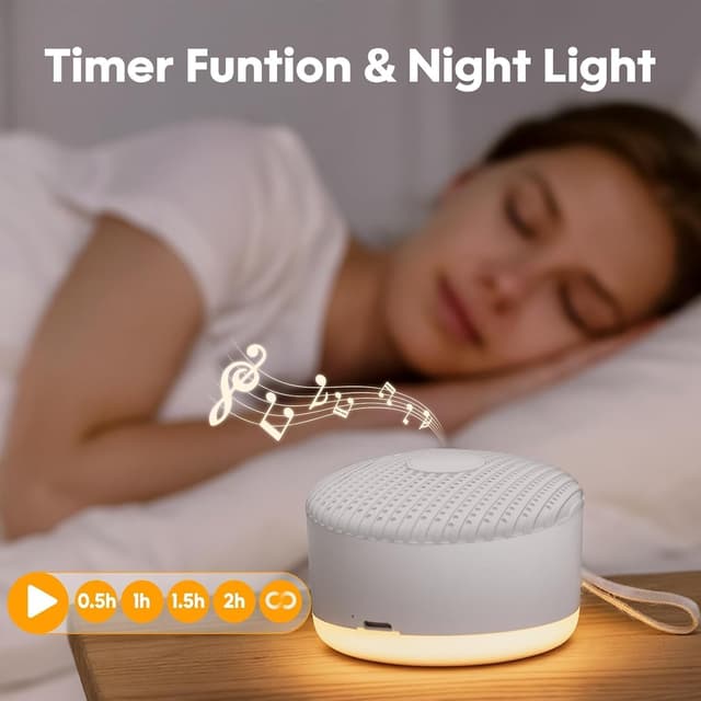 Detalle de White Noise Machine with Night Light