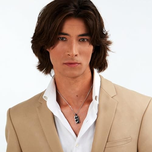 Detalle 2 de Maserati Collar de Hombre Cerámica IP Negro