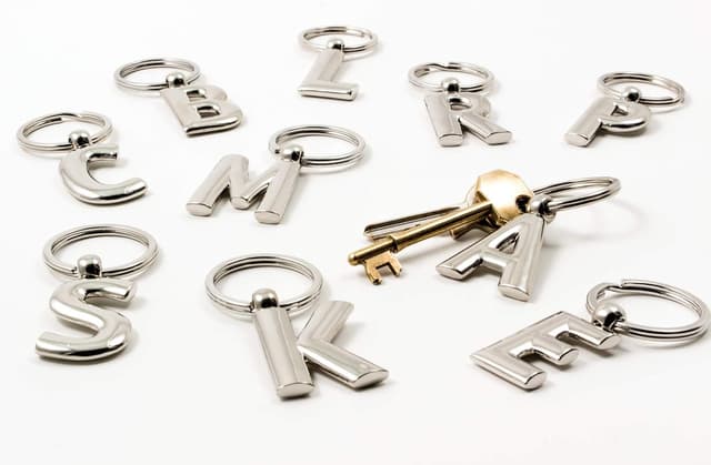 Thumbnail 1 de Porte-clĂ©s lettre N personnalisable 7 cm đ